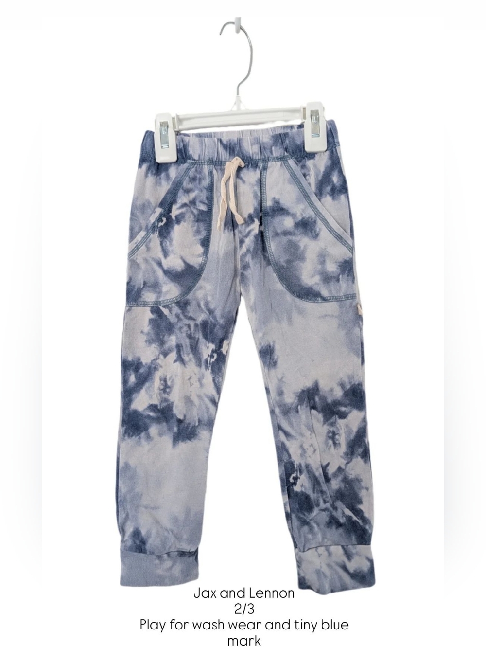 Jax and Lennon Kids Navy Tie-Dye Jogger Sweatpants